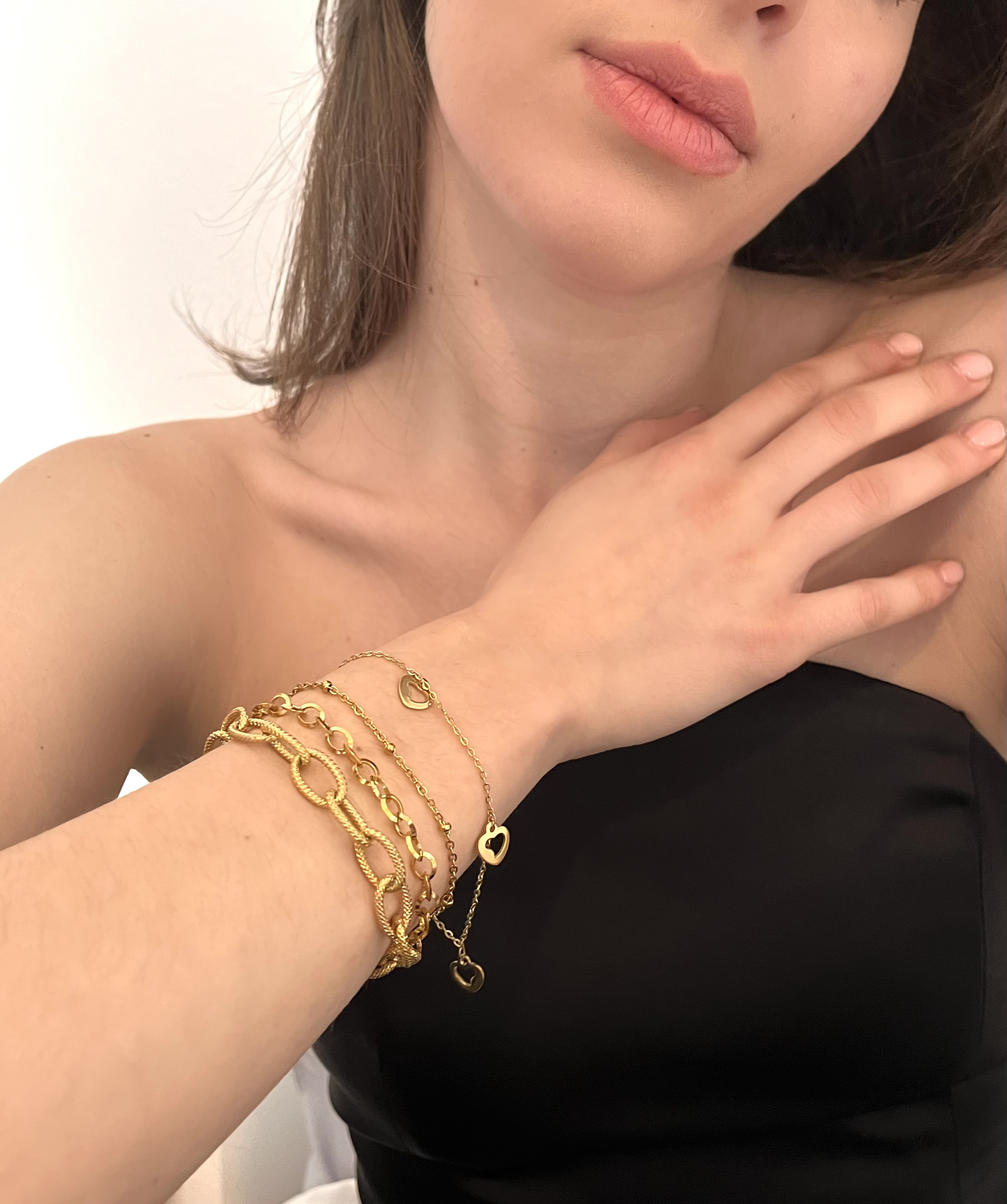 Gaspar Bracelet Gold 5.5MM Βραχιόλι από Ανοξείδωτο Ατσάλι 316L